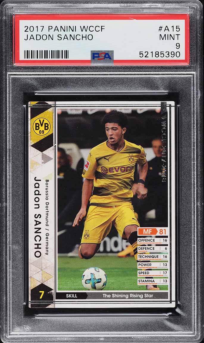 2017 Panini WCCF Extra Phil Foden ROOKIE RC SGC 9.5 MINT+ on
