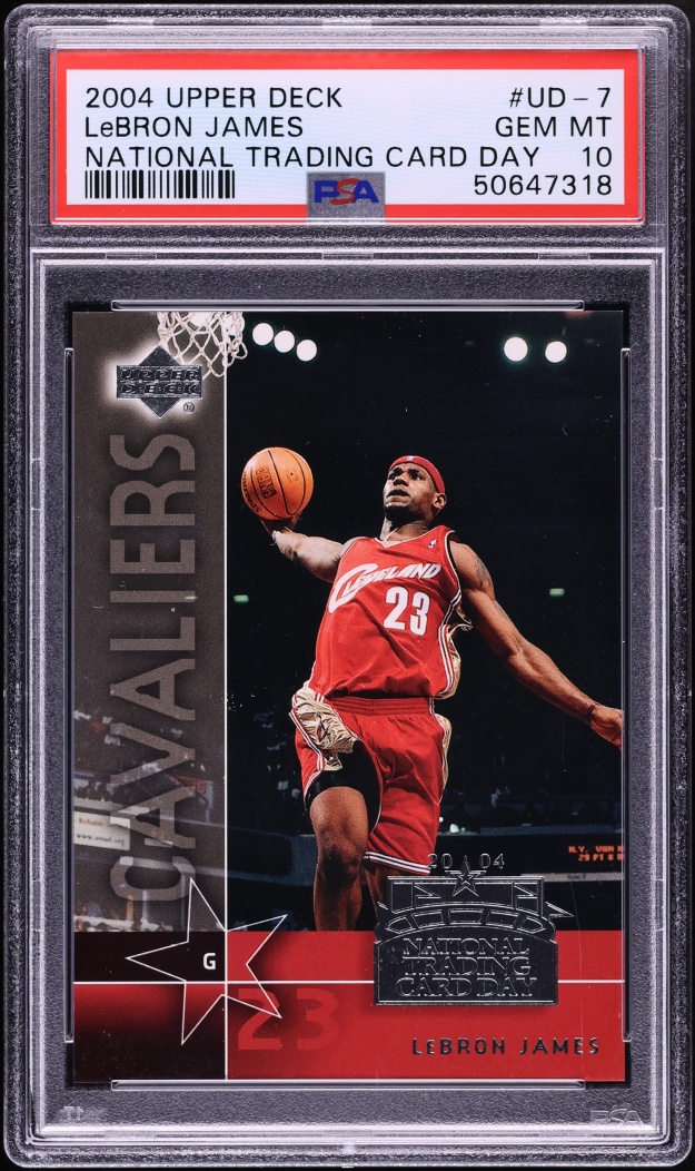 2004 Upper Deck National Trading Card Day LeBron James #UD-7 PSA 10 GEM MINT