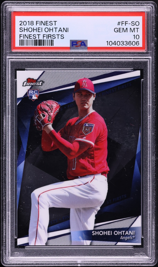 2018 Finest Firsts Shohei Ohtani ROOKIE #FF-SO PSA 10 GEM MINT