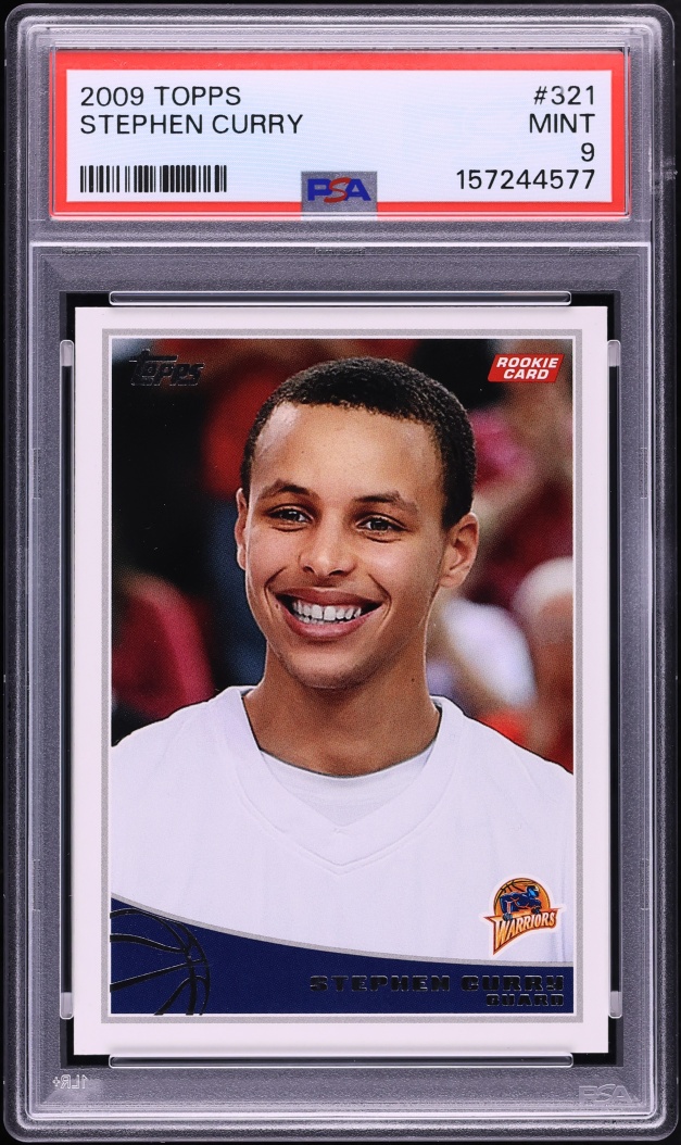 2009 Topps Basketball Stephen Curry ROOKIE #321 PSA 9 MINT