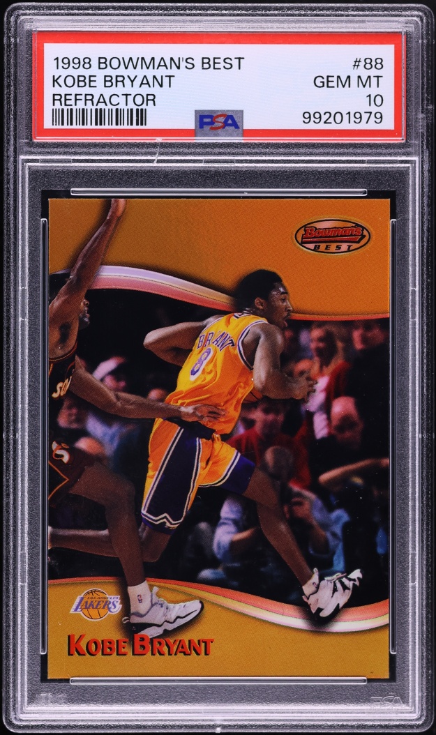 1998 Bowman's Best Refractor Kobe Bryant /400 #88 PSA 10 GEM MINT