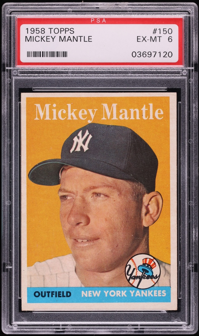 1958 Topps Mickey Mantle #150 PSA 6 EXMT