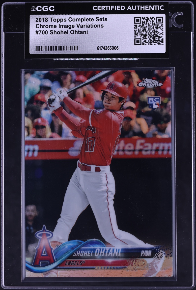 2018 Topps Chrome Complete Sets Image Variations Shohei Ohtani ROOKIE #700 CGC AUTH