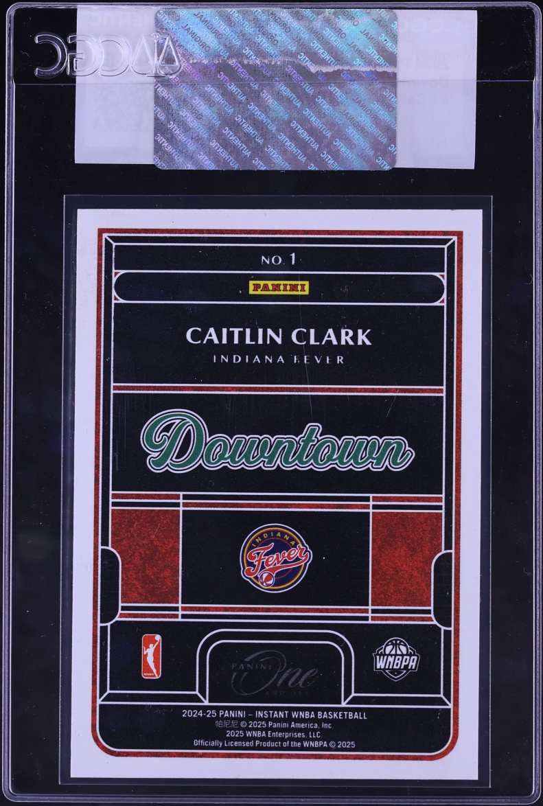 2024 Panini One And One Royalty WNBA Downtown Caitlin Clark ROOKIE #1 CGC AUTH