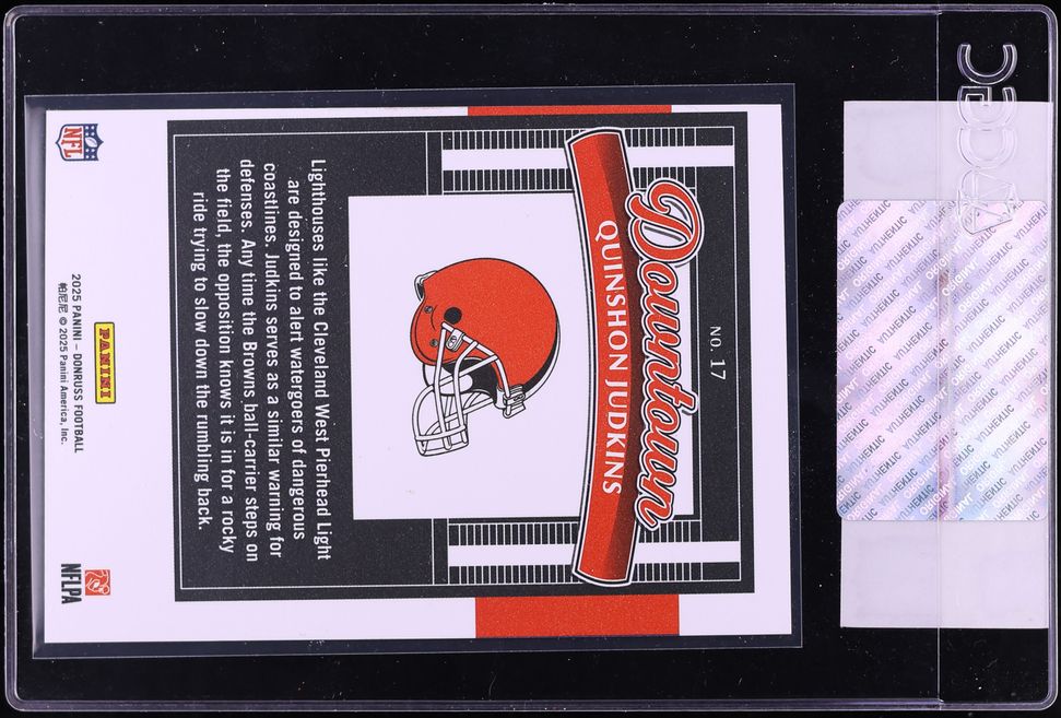 2025 Donruss Horizontal Downtown Quinshon Judkins ROOKIE #17 CGC ALTERED AUTH