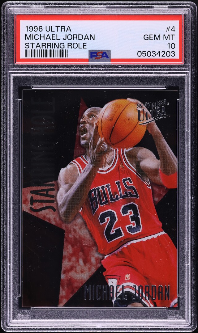 1996 Ultra Starring Role Michael Jordan #4 PSA 10 GEM MINT