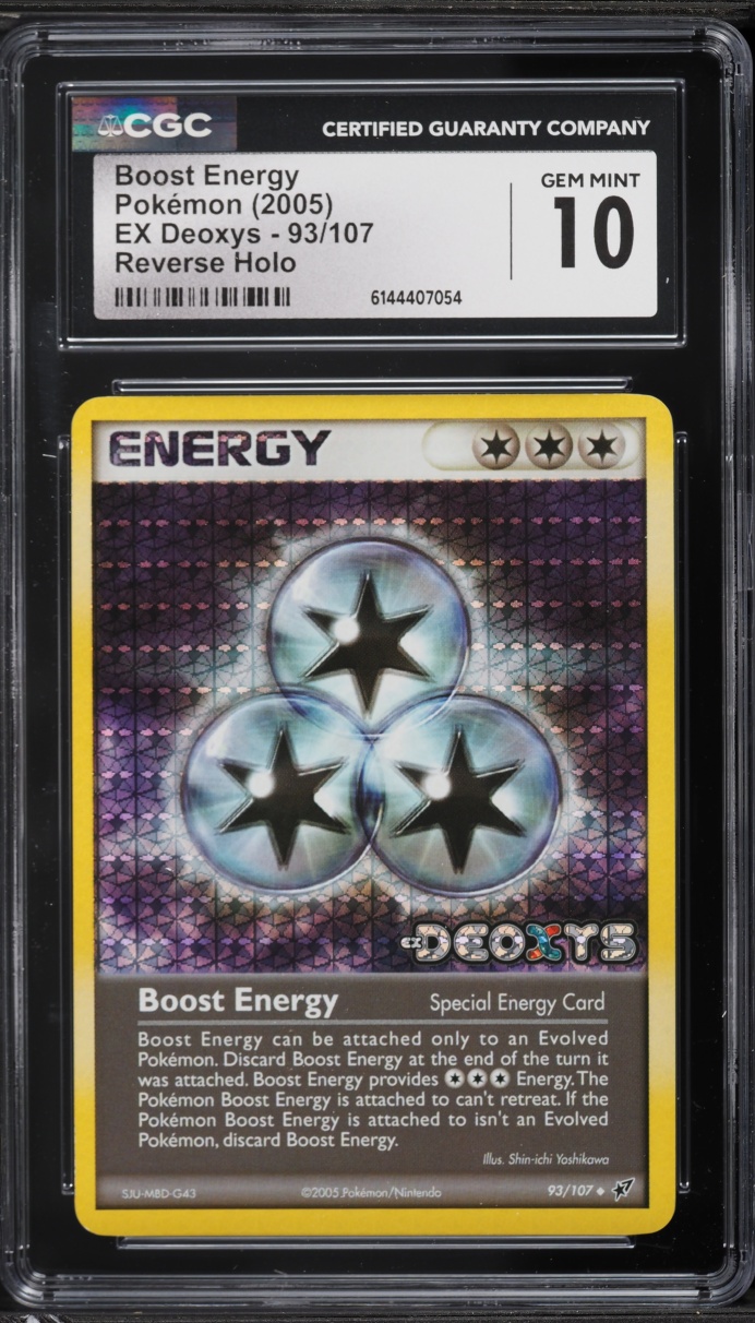 2005 Pokemon EX Deoxys Reverse Holo Boost Energy #93 CGC 10 GEM MINT