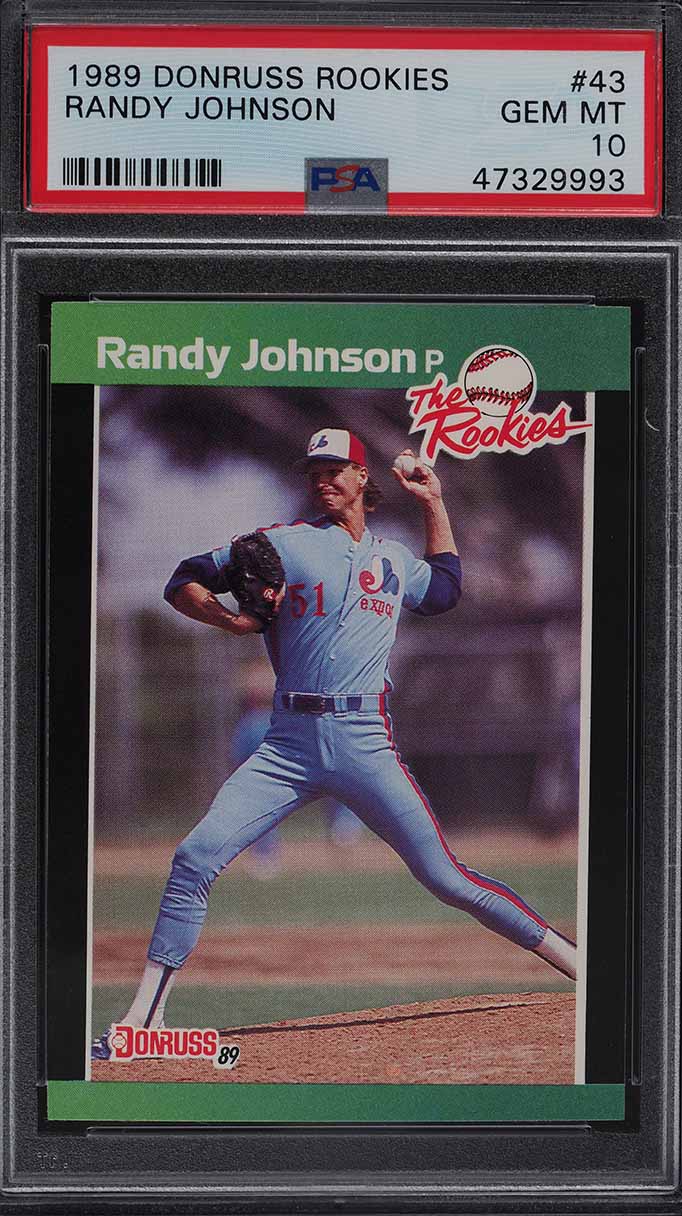 1989 Donruss Randy Johnson ROOKIE #43 PSA 10 GEM MINT on Fanatics Collect