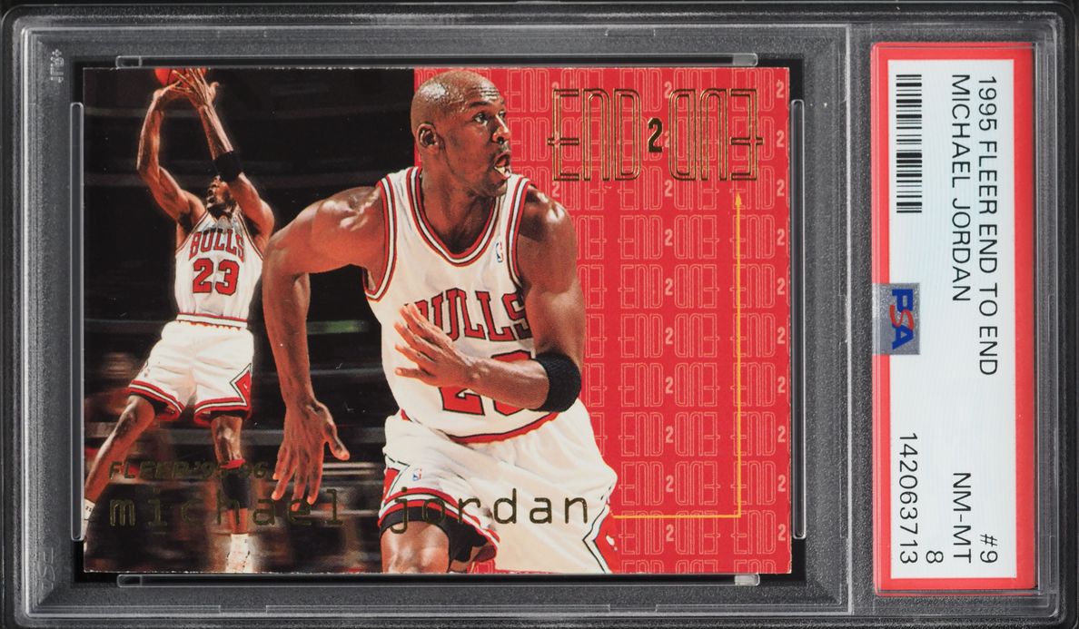 1995 Fleer End To End Michael Jordan #9 PSA 8 NM-MT