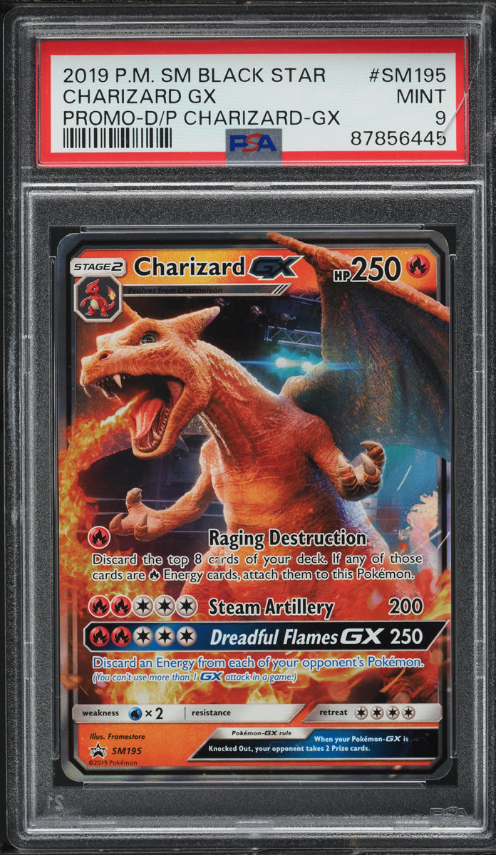 2019 Pokemon SM Black Star Promo Detective Pikachu Charizard GX #SM195 PSA 9