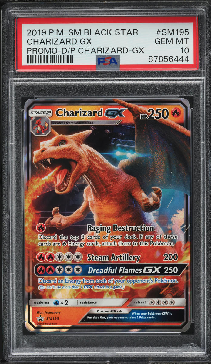 2019 Pokemon SM Black Star Promo Detective Pikachu Charizard GX #SM195 PSA 10