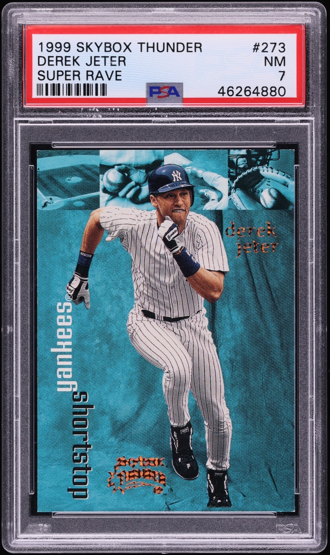 1999 Skybox Thunder Super Rave Derek Jeter /25 #273 PSA 7 NRMT