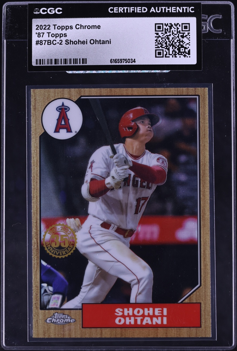 2022 Topps Chrome '87 Shohei Ohtani #87BC-2 CGC AUTH