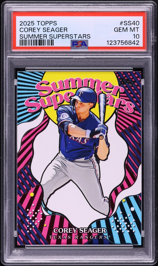 2025 Topps Summer Superstars Corey Seager #SS-40 PSA 10 GEM MINT