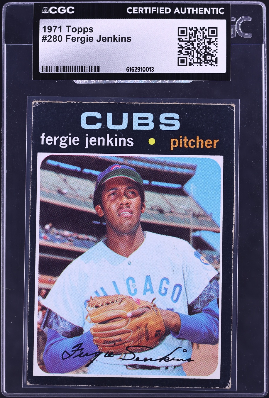 1971 Topps Fergie Jenkins #280 CGC AUTH