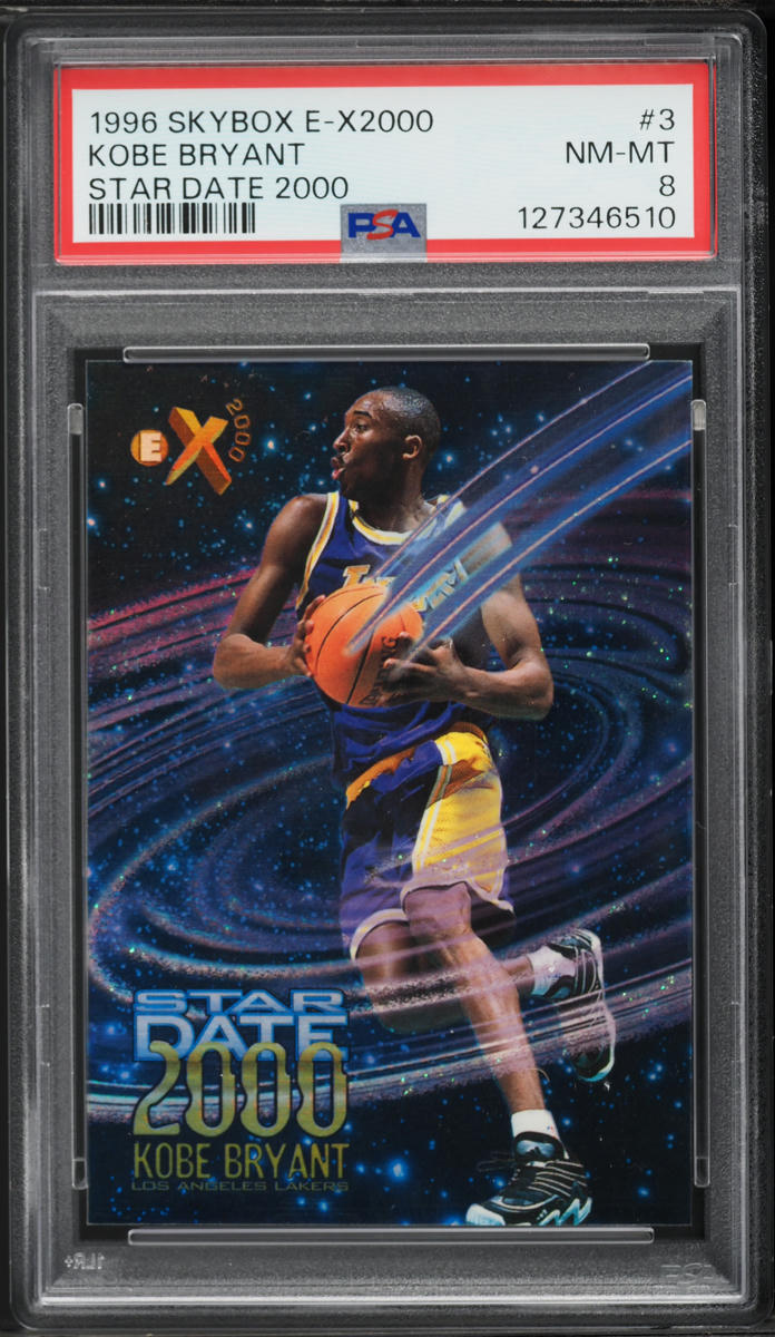 1996 Skybox E-X2000 Star Date Kobe Bryant ROOKIE #3 PSA 8 NM-MT