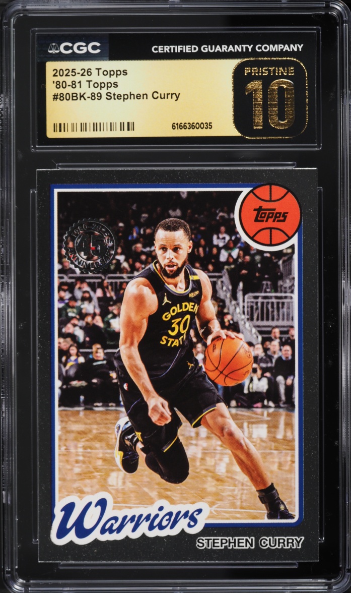 2025 Topps Basketball '80 Stephen Curry #80BK-89 CGC 10 PRISTINE