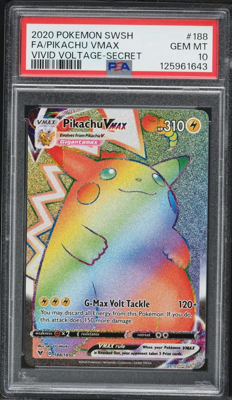 2022 Pokemon Japanese SWSH Promo CoroCoro Pikachu VMAX #265 PSA 10