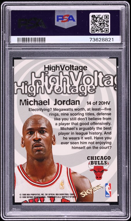 1997 Hoops High Voltage Michael Jordan #14 PSA 10 GEM MINT
