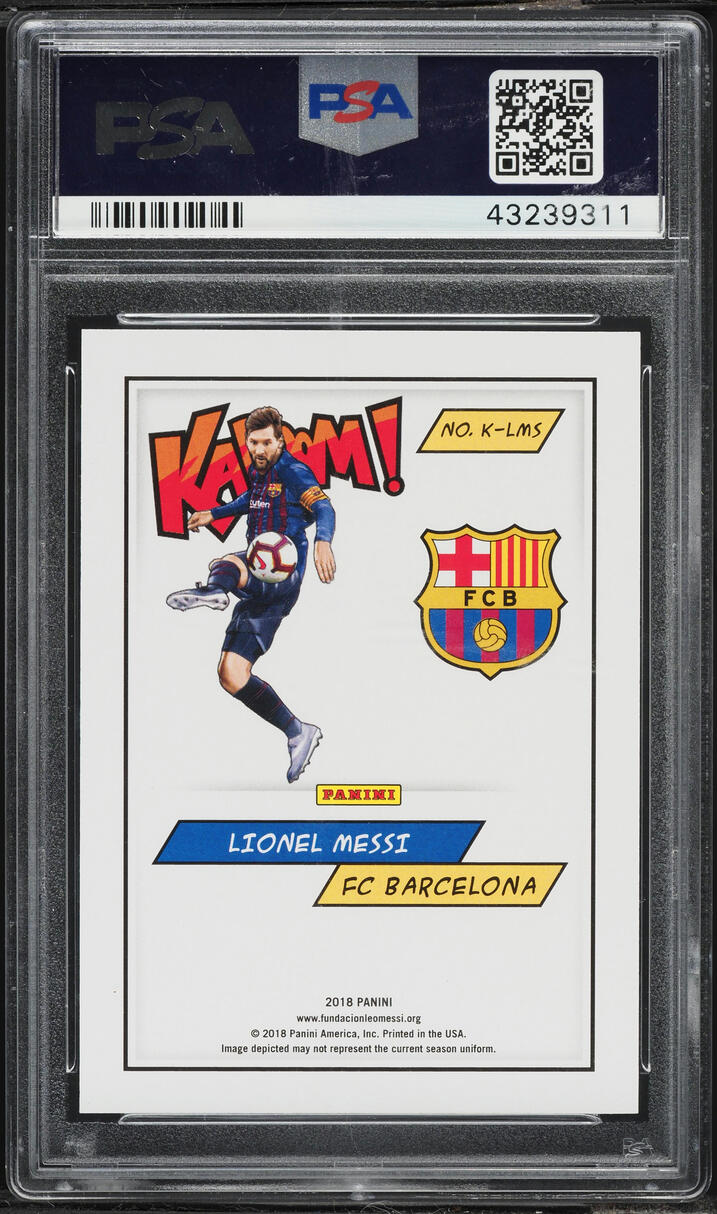 2018 Panini Kaboom! Lionel Messi #K-LMS PSA 10 GEM MINT