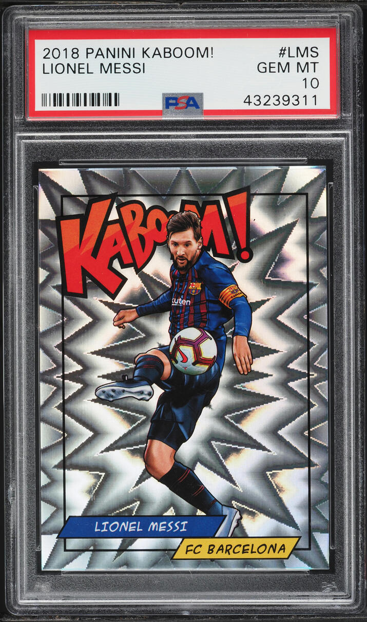 2018 Panini Kaboom! Lionel Messi #K-LMS PSA 10 GEM MINT