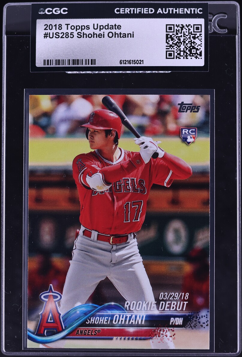 2018 Topps Update Shohei Ohtani ROOKIE #US285 CGC AUTH