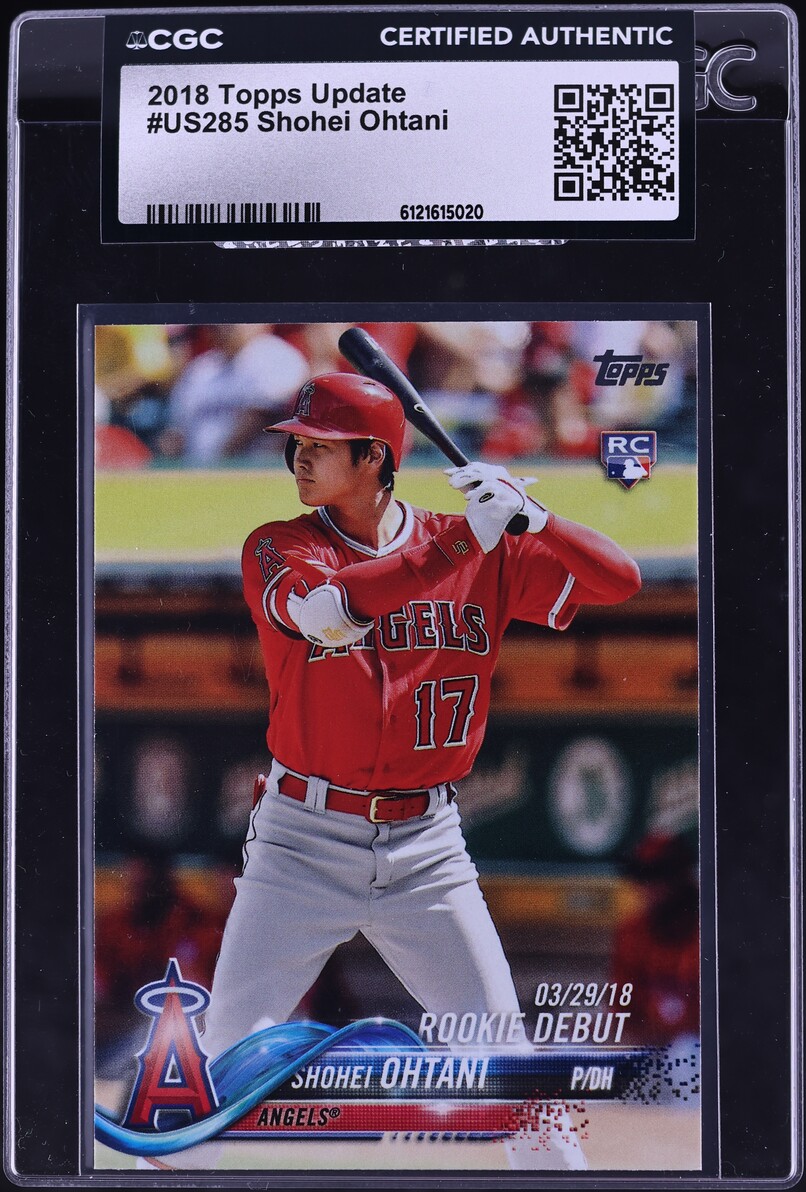 2018 Topps Update Shohei Ohtani ROOKIE #US285 CGC AUTH
