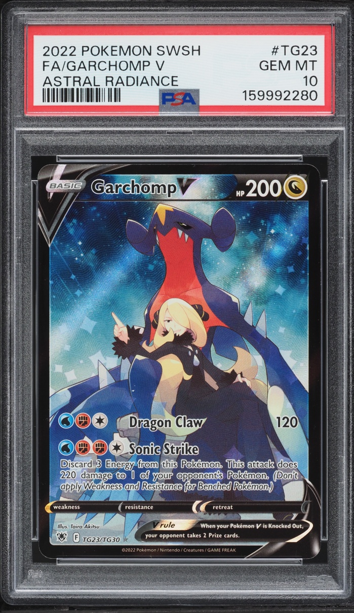 2022 Pokemon Sword & Shield Astral Radiance Full Art Garchomp V #TG23 PSA 10 GEM MINT
