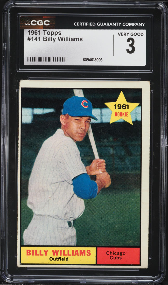 1961 Topps Billy Williams ROOKIE #141 CGC 3 VG