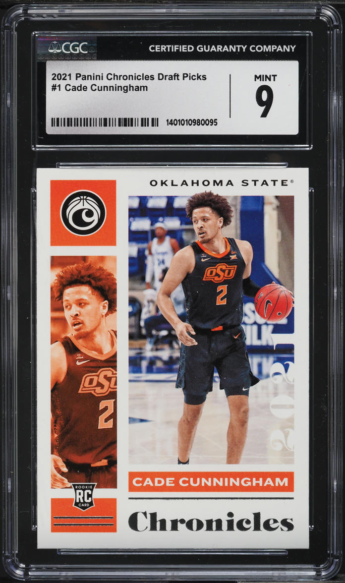 2021 Panini Chronicles Draft Picks Cade Cunningham ROOKIE #1 CGC 9 MINT