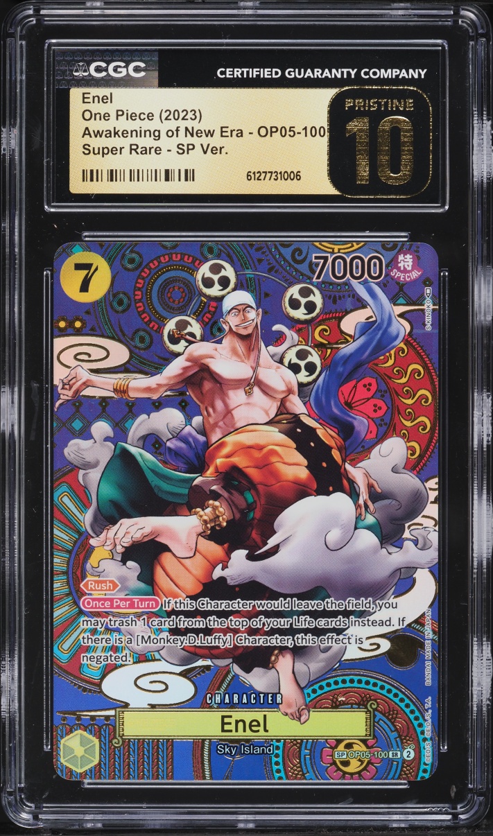 2023 One Piece Awakening Of New Era SP Version Enel #OP05-100 CGC 10 PRISTINE