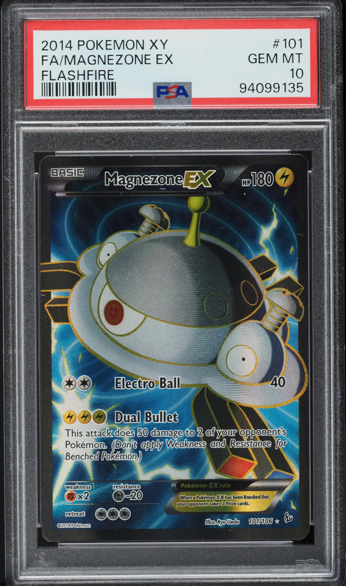 2014 Pokemon XY Flashfire Full Art Magnezone EX #101 PSA 10 GEM MINT