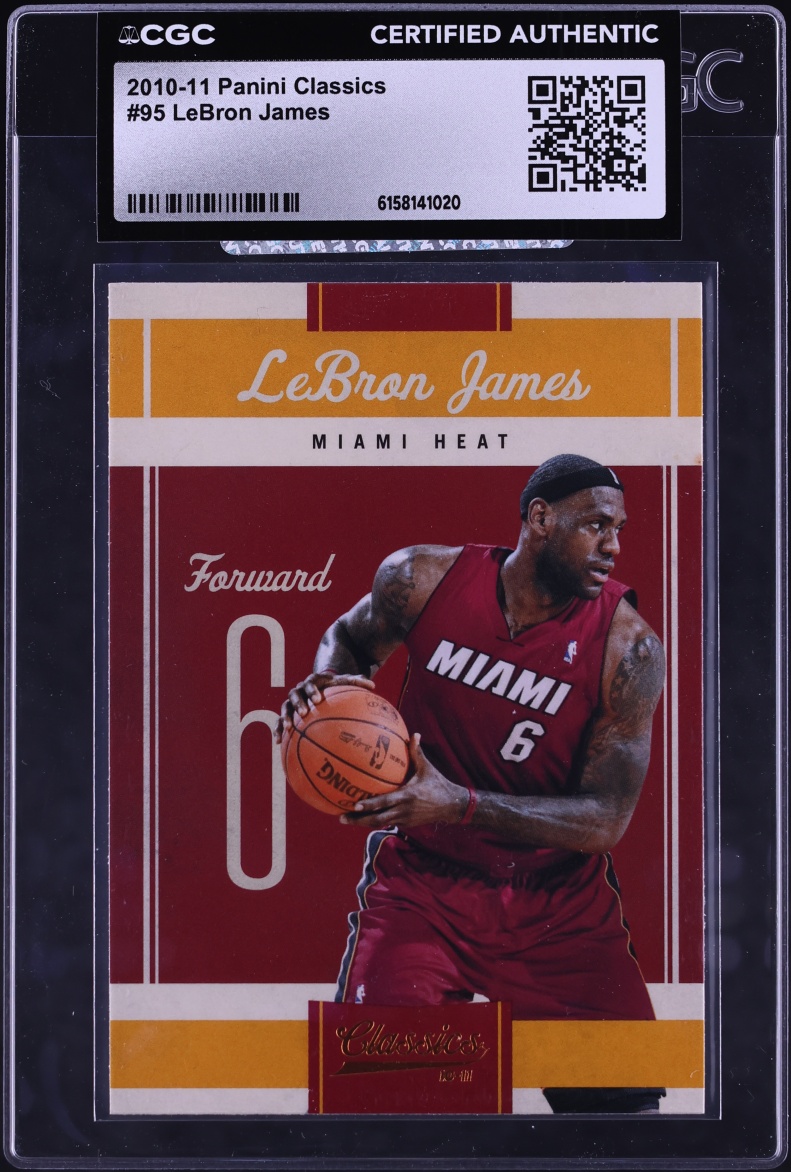 2010 Panini Classics LeBron James #95 CGC AUTH