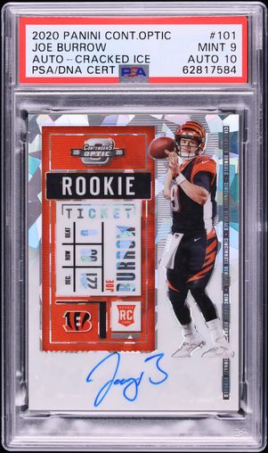 2020 Panini Chronicles Prizm Black Joe Burrow ROOKIE AUTO #PB-1