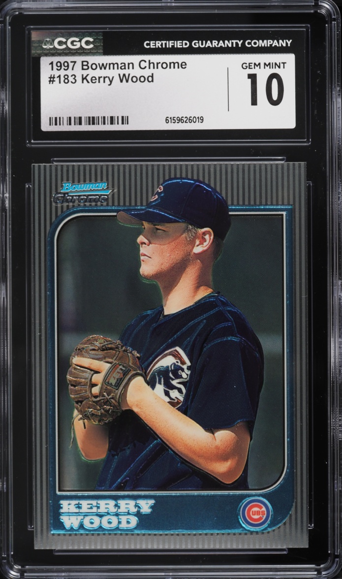 1997 Bowman Chrome Kerry Wood ROOKIE #183 CGC 10 GEM MINT