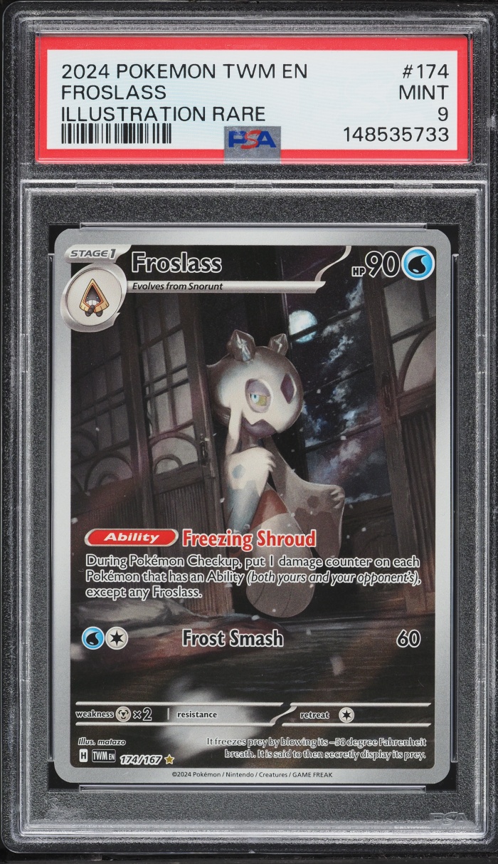 2024 Pokemon Scarlet & Violet Twilight Masquerade IR Froslass #174 PSA 9 MINT