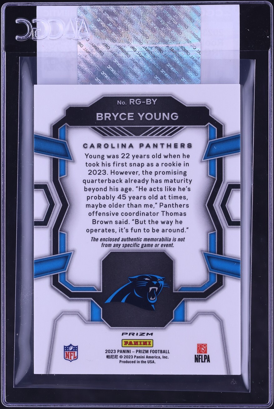 2023 Panini Prizm Gear Bryce Young ROOKIE PATCH #RG-BY CGC AUTH