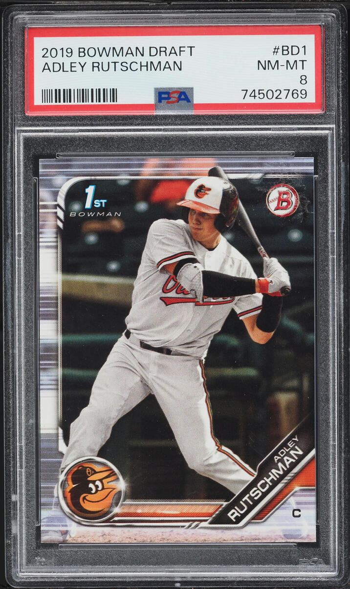 2019 Bowman Draft Adley Rutschman PROSPECT #BD-1 PSA 8 NM-MT