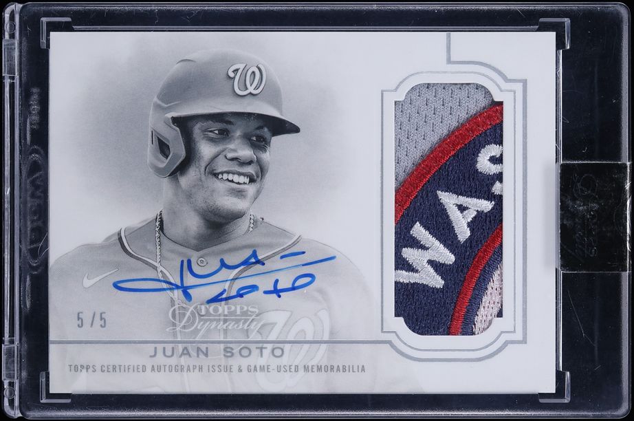 2020 Topps Dynasty Silver Juan Soto PATCH AUTO 5/5 #DAP-JS2