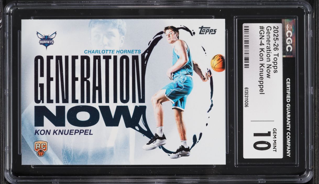 2025 Topps Generation Now Kon Knueppel ROOKIE #GN-4 CGC 10 GEM MINT