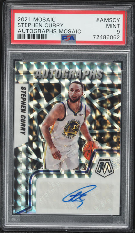 2021 Panini Mosaic Straight Fire Stephen Curry #2 PSA 10 GEM MINT