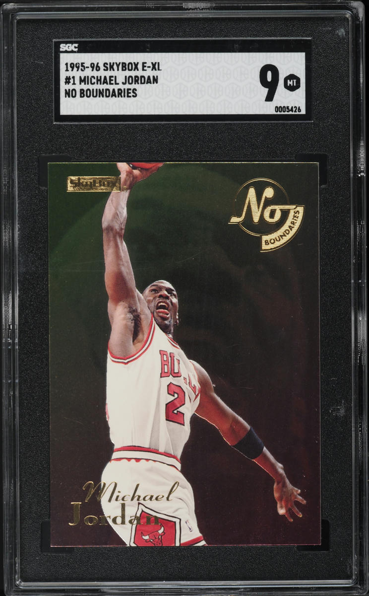 1995 Skybox E-XL No Boundaries Michael Jordan #1 SGC 9 MINT