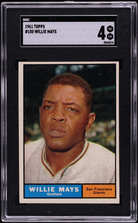 1961 Topps Willie Mays #150 SGC 4 VGEX