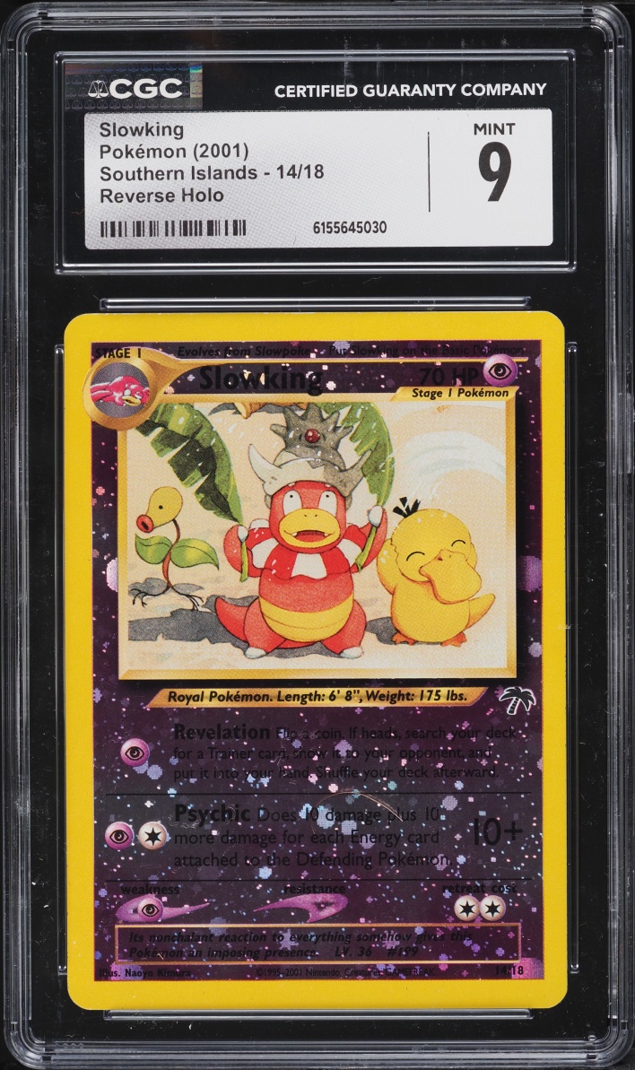 2001 Pokemon Southern Islands Reverse Holo Slowking #14 CGC 9 MINT