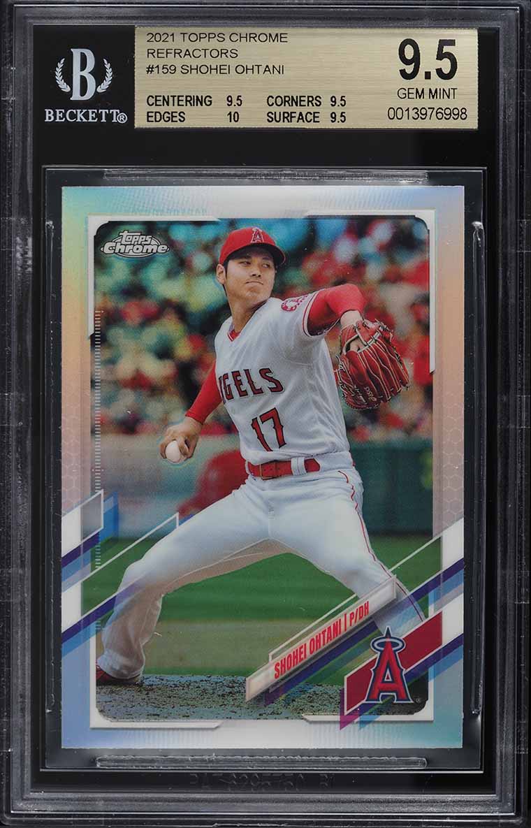 2021 Bowman Chrome Shohei Ohtani #27 Trading Card - Graded MGS Gem Mint 10