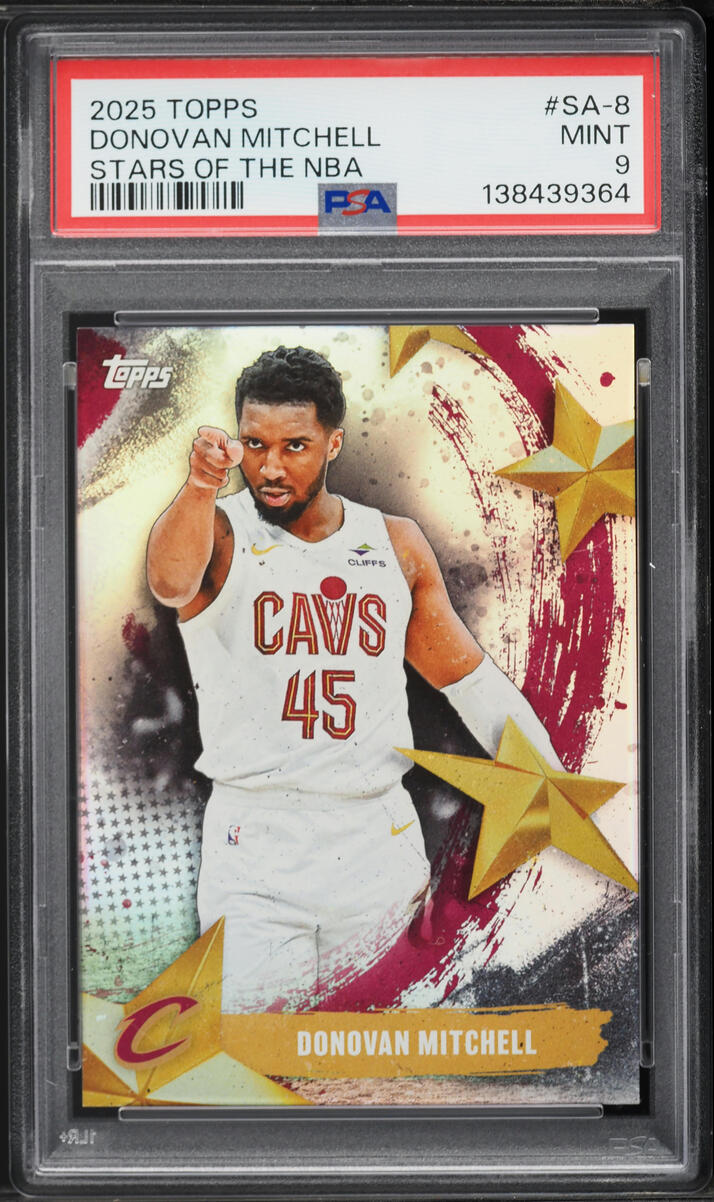2025 Topps Stars Of The NBA Donovan Mitchell #SA-8 PSA 9 MINT