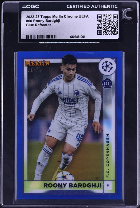 2022 Finest UCC Roony Bardghji ROOKIE AUTO #A-RB PSA 10 GEM MINT