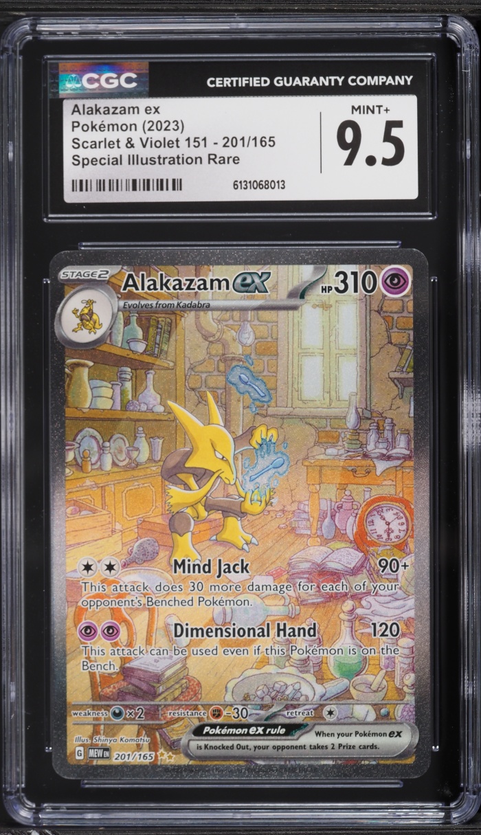 2023 Pokemon Scarlet & Violet 151 SIR Alakazam ex #201 CGC 9.5 MINT+
