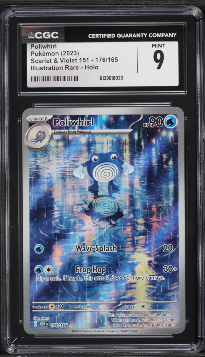 2023 Pokemon Scarlet & Violet 151 IR Poliwhirl #176 CGC 9 MINT