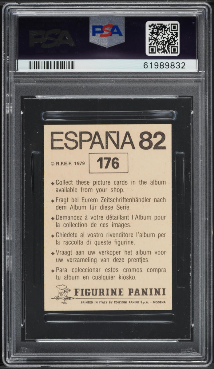 1982 Panini Espana 82 Diego Maradona #176 PSA 5 EX